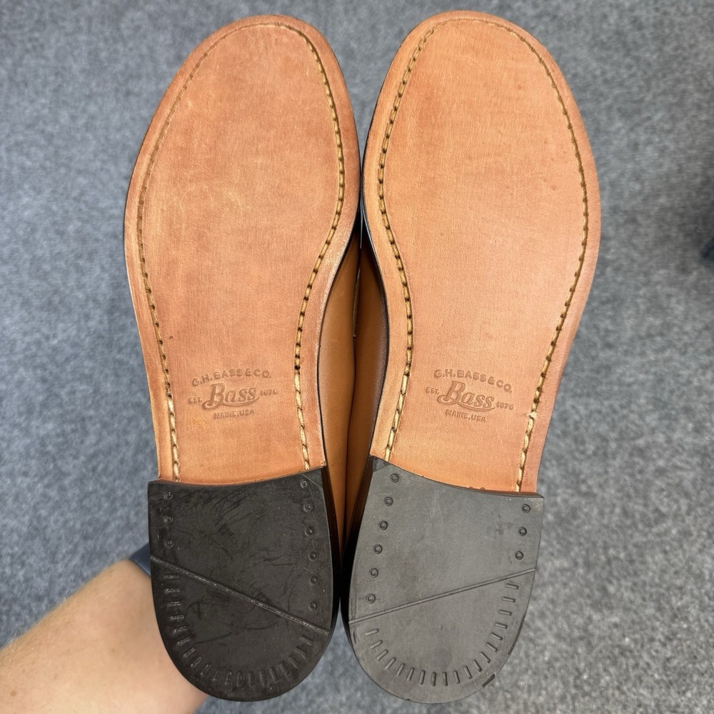 GH Bass Weejuns Larson Penny Loafers Brown Men's 8.5 2E New In Box - Picture 6 of 9